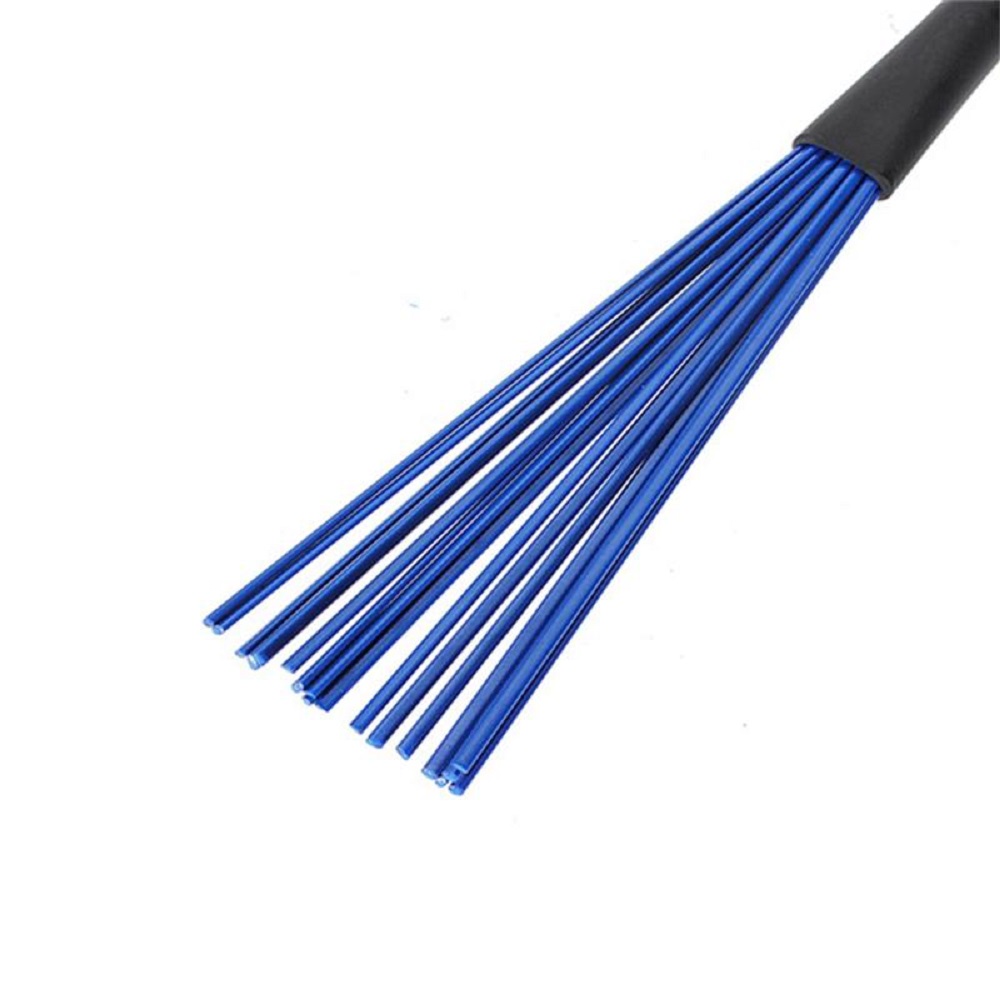 One Pair of 32cm Nylon Retractable Jazz Drum Brushes Telescopic Drumsticks with Rubber Handles One Pair of 32cm Nylon Retractable Jazz Drum Brushes Telescopic Drumsticks with Rubber Handles
