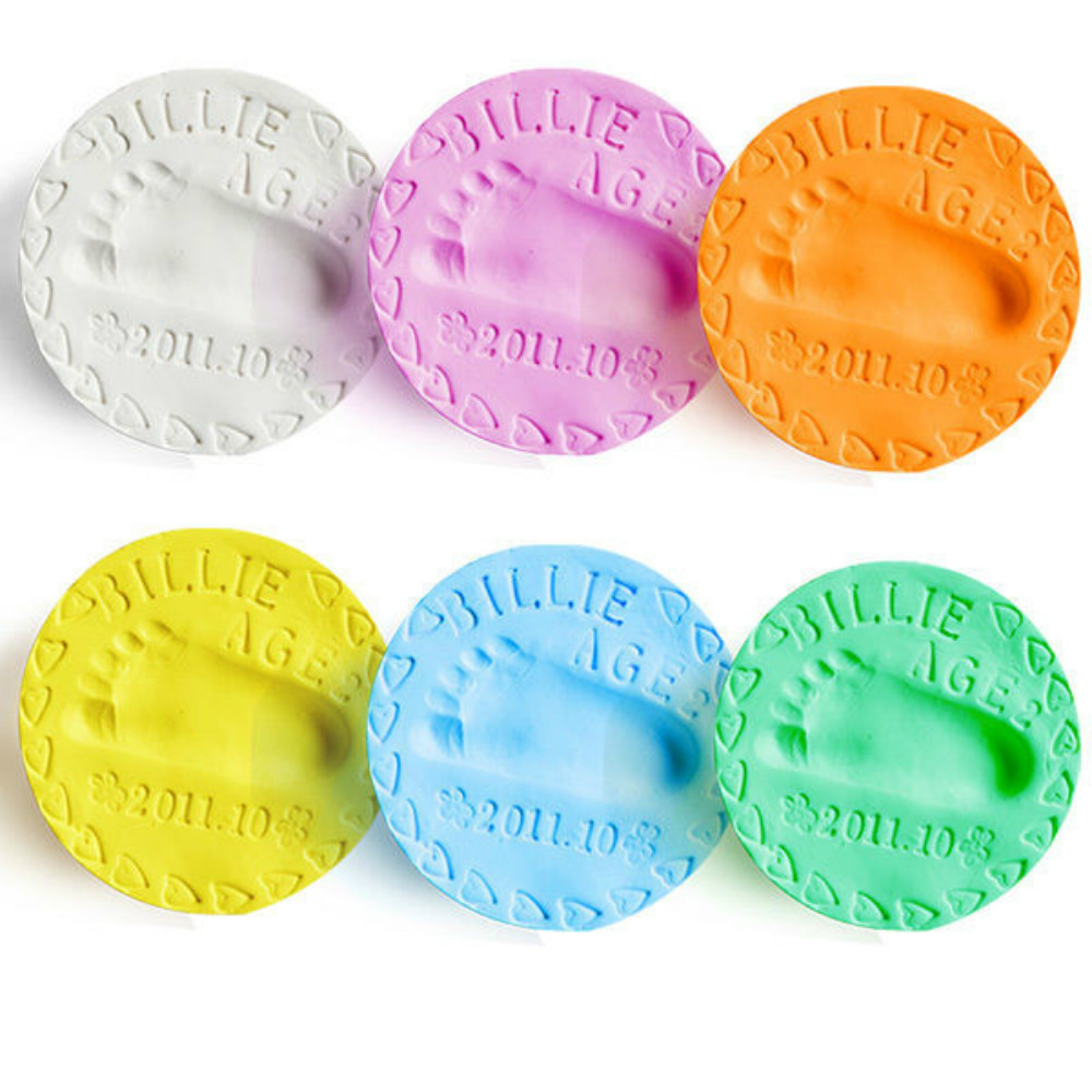 Air Drying Soft Clay Baby Handprint Footprint Imprint Kit Casting Parent-Child Hand Inkpad Fingerprint Air Drying Soft Clay Baby Handprint Footprint Imprint Kit Casting Parent-Child Hand Inkpad Fingerprint