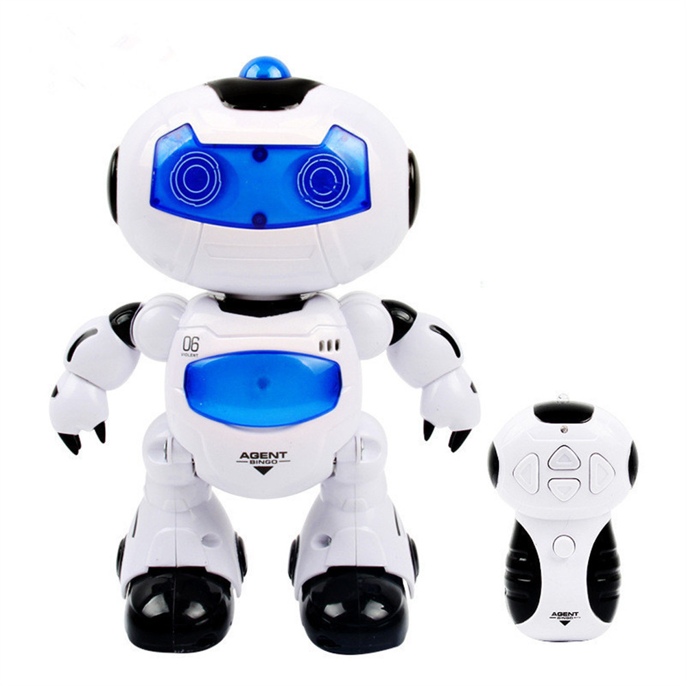 Electronic RC Robot Learning Toys Toddler Intelligent Action Dancing Remote Control with Music Lights for Kid