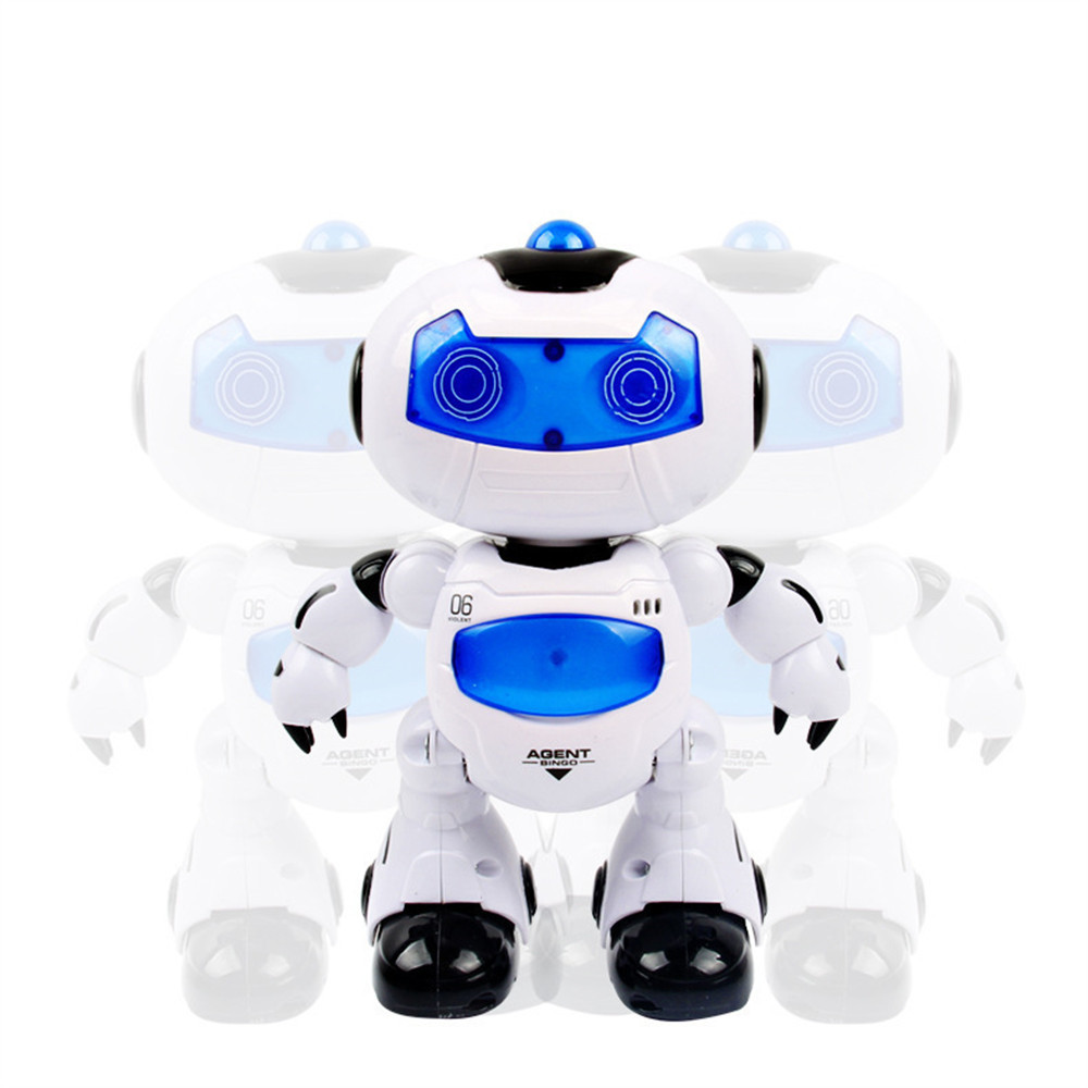 Electronic RC Robot Learning Toys Toddler Intelligent Action Dancing Remote Control with Music Lights for Kid