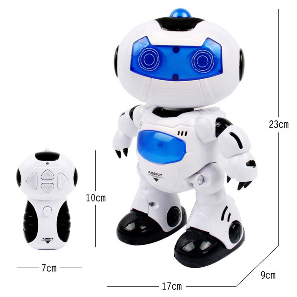 Electronic RC Robot Learning Toys Toddler Intelligent Action Dancing Remote Control with Music Lights for Kid