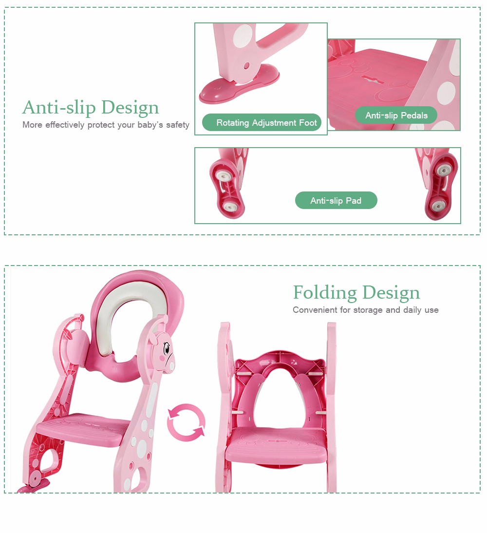 Folding Baby Potty Training Toilet Chair