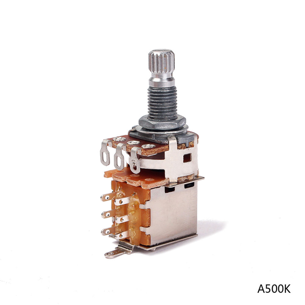 A500K Push Pull Control Pot Potentiometer Guitar part Long Shaft A500K Push Pull Control Pot Potentiometer Guitar part Long Shaft