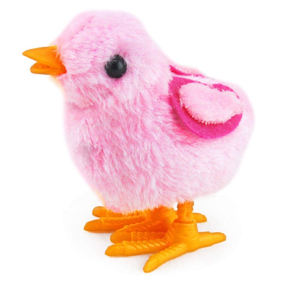 Baby Lovely Cartoon Chick Wind Up Clockwork Simulated Plush Doll Jumping Chicken Walking Toys Baby Lovely Cartoon Chick Wind Up Clockwork Simulated Plush Doll Jumping Chicken Walking Toys