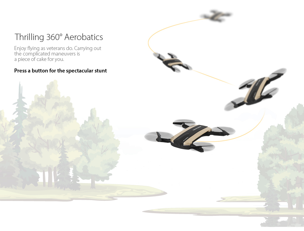 JXD 523 Mini Foldable RC Pocket Drone BNF WiFi FPV 0.3MP Camera / G-sensor Mode / Air Press Altitude Hold JXD 523 Mini Foldable RC Pocket Drone BNF WiFi FPV 0.3MP Camera / G-sensor Mode / Air Press Altitude Hold