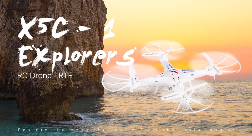 Syma X5C New Version X5C - 1 2.4GHz 4 Channel 6 - Axis Gyro RC Quadcopter Syma X5C New Version X5C - 1 2.4GHz 4 Channel 6 - Axis Gyro RC Quadcopter