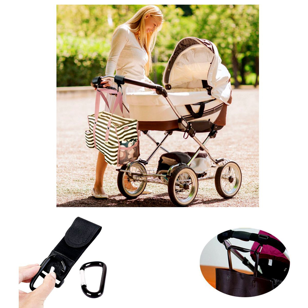 Handy Stroller Hooks Clips On Baby Stroller, Stroller Accessories for Hanging Diaper Bags Purses 2-Pack Handy Stroller Hooks Clips On Baby Stroller, Stroller Accessories for Hanging Diaper Bags Purses 2-Pack