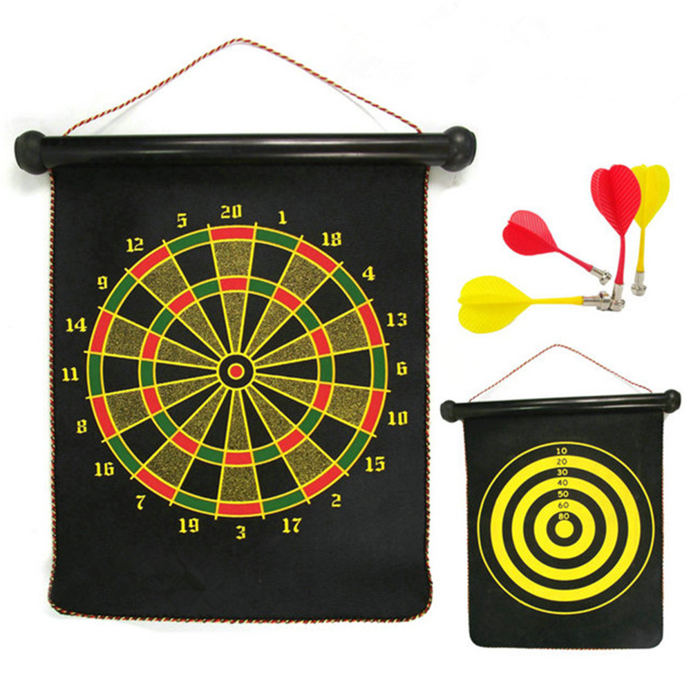 Double-Sided Dart Target 12-INCH Magnetic Darts