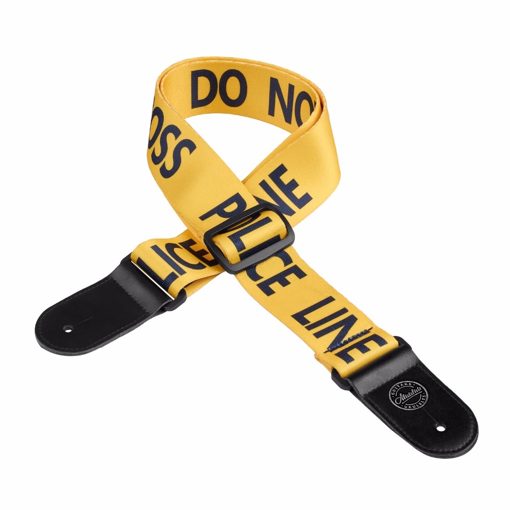 Acoustic Electric Guitar Strap Woven Cloth Leather End Police Line Acoustic Electric Guitar Strap Woven Cloth Leather End Police Line
