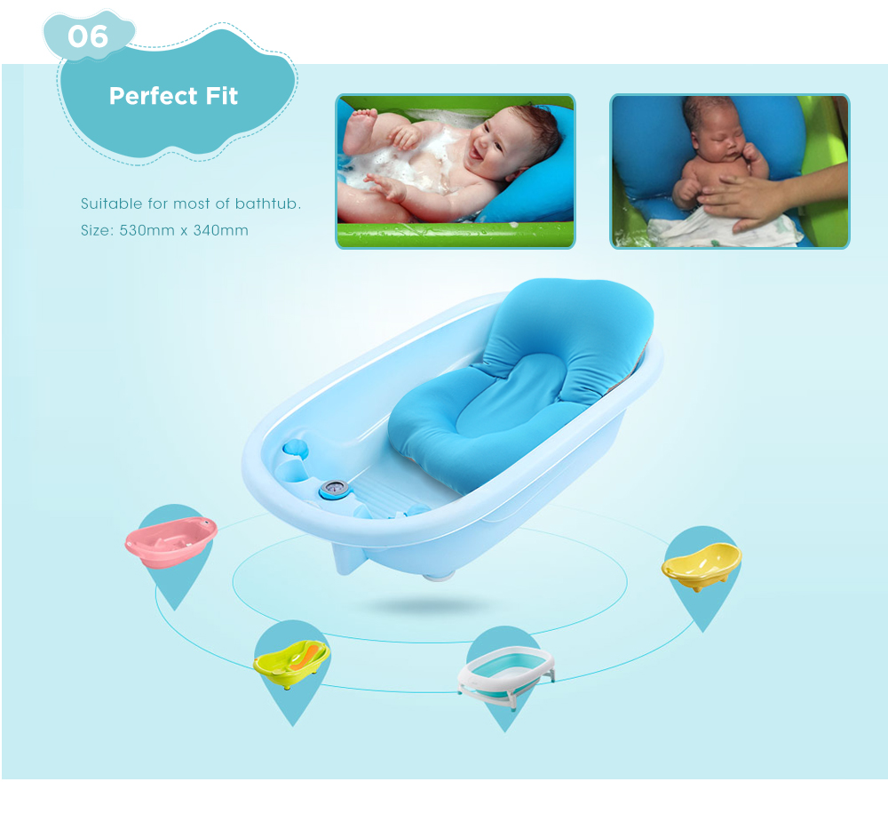 Anti-skid Baby Bath Mat Folding Soft Newborn Seat Pad Anti-skid Baby Bath Mat Folding Soft Newborn Seat Pad