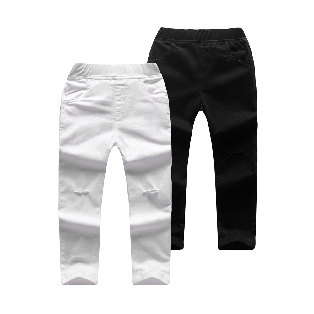 Comfy Solid Pocket Jeans for Kids