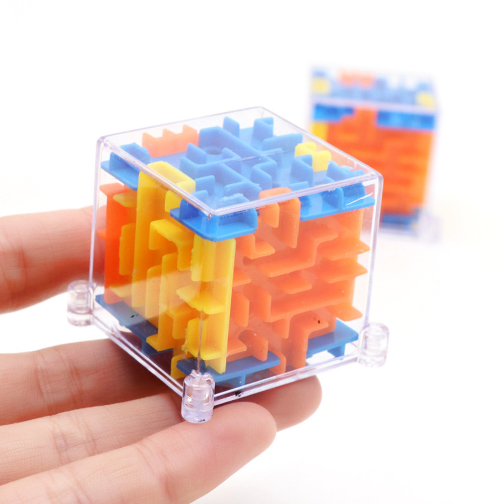 MINI 3D Maze Magic Cube Puzzle Speed Game Labyrinth Ball Educational Toys