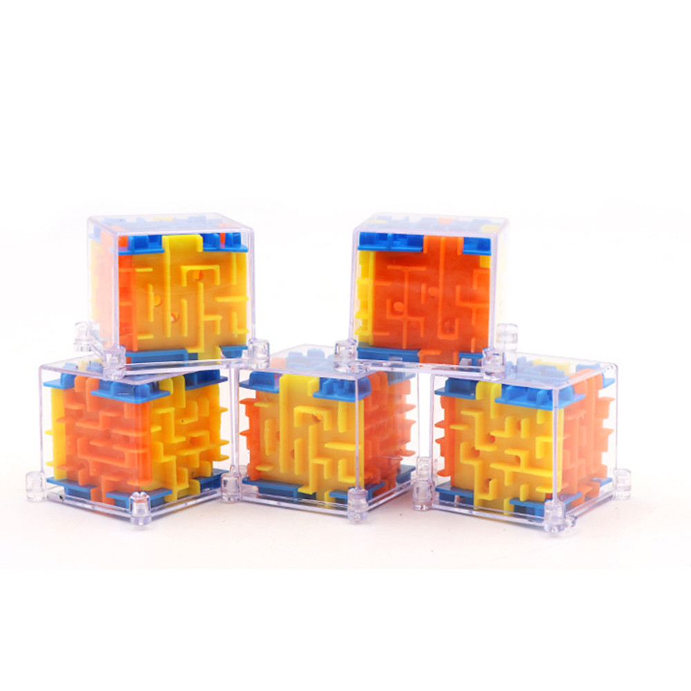 MINI 3D Maze Magic Cube Puzzle Speed Game Labyrinth Ball Educational Toys MINI 3D Maze Magic Cube Puzzle Speed Game Labyrinth Ball Educational Toys