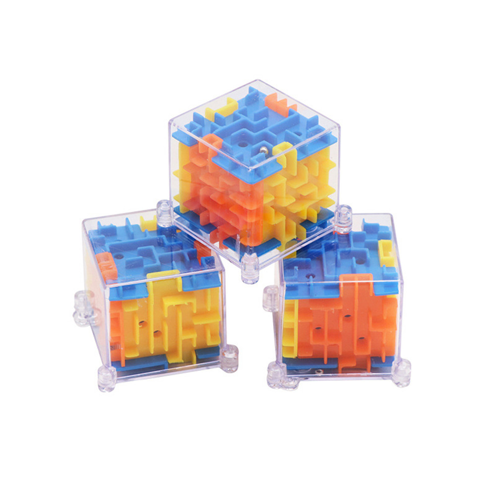 MINI 3D Maze Magic Cube Puzzle Speed Game Labyrinth Ball Educational Toys