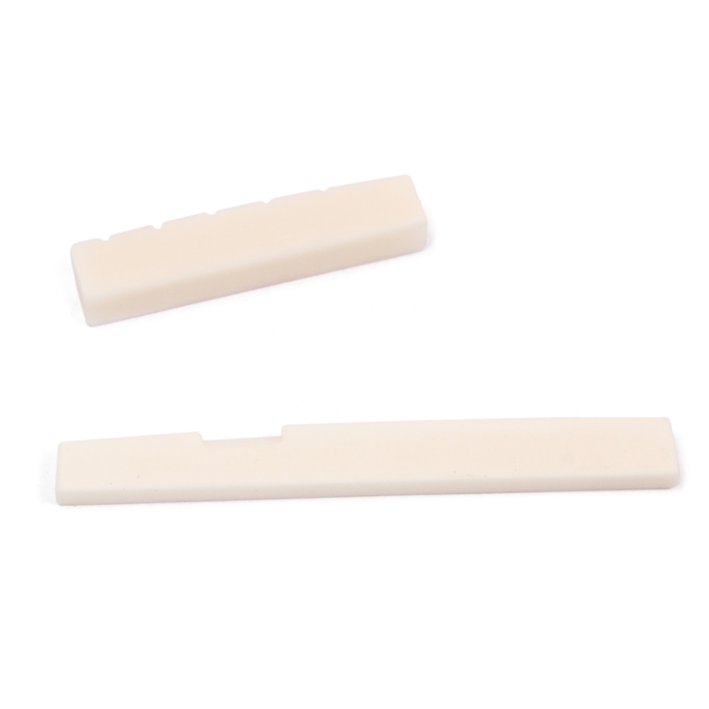 Bone Guitar String Bridge Saddle Blank And Nut Set For Acoustic Guitar Musical Instrument New Bone Guitar String Bridge Saddle Blank And Nut Set For Acoustic Guitar Musical Instrument New
