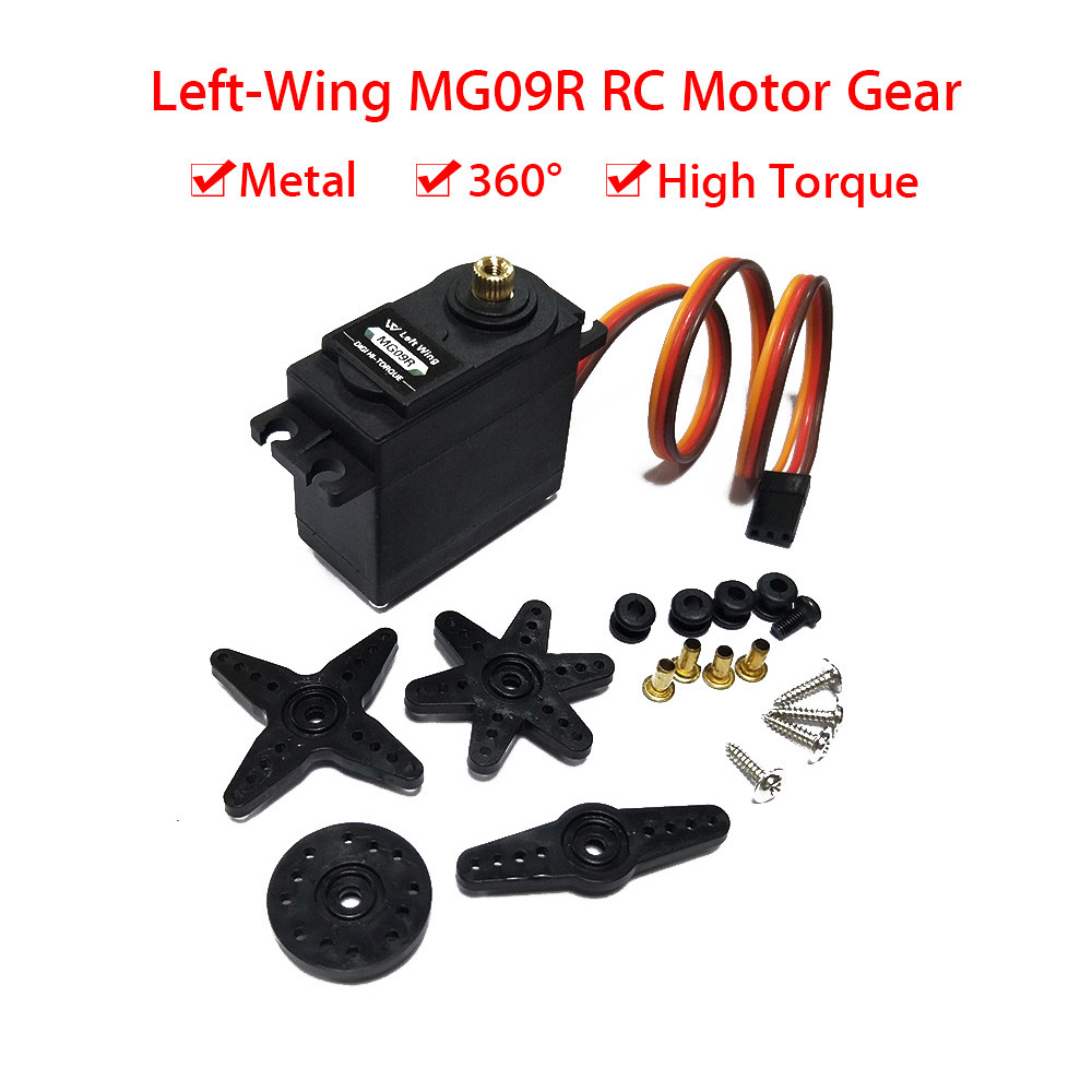Left-Wing MG09R 180 degree High Torque Metal Gear RC Helicopter Car Boat Servo Motor Left-Wing MG09R 180 degree High Torque Metal Gear RC Helicopter Car Boat Servo Motor