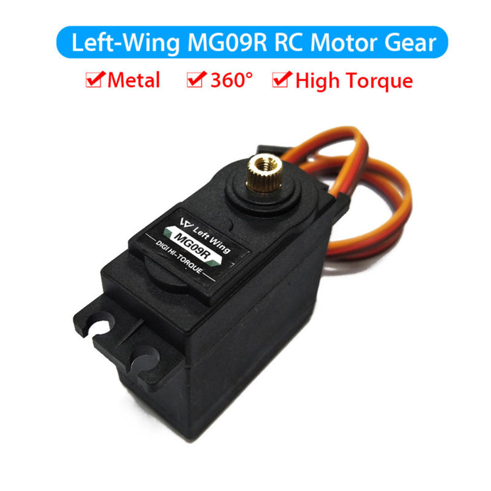 1PCS MG09R 360 degree High Torque Metal Gear RC Servo Motor Helicopter Car Boat 13KG