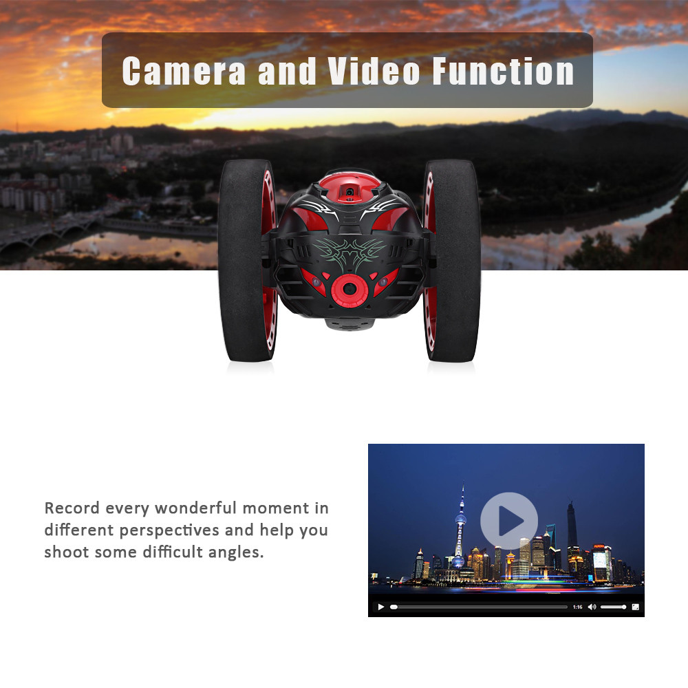 Paierge PEG - 88 2.4GHz Remote Control Bounce Car with 80W Camera