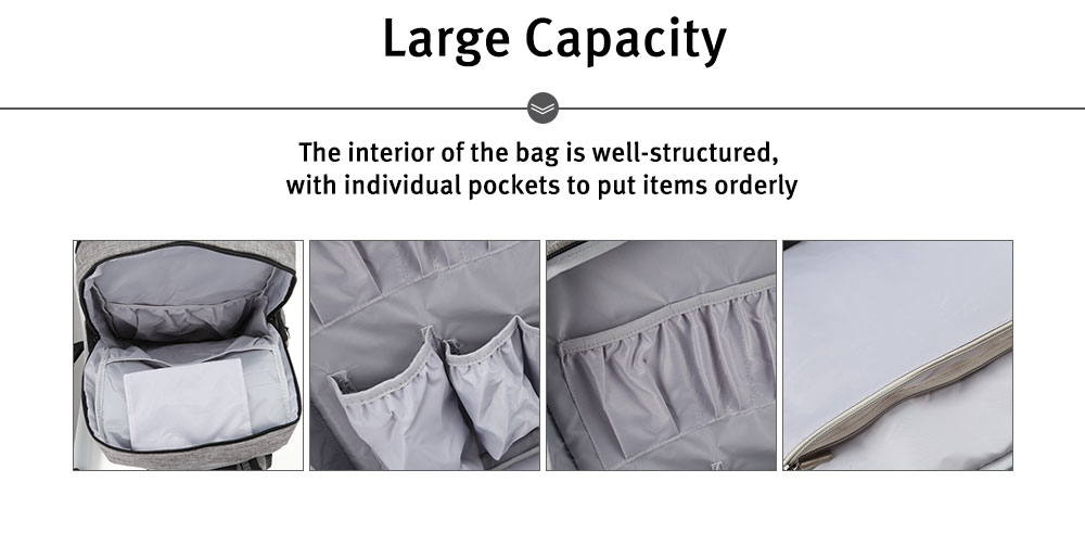 Multifunctional Large Capacity Mummy Stroller Pouch Backpack Baby Nursing Bag