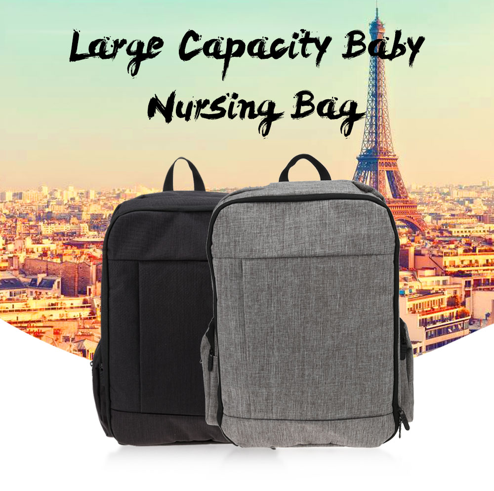 Multifunctional Large Capacity Mummy Stroller Pouch Backpack Baby Nursing Bag