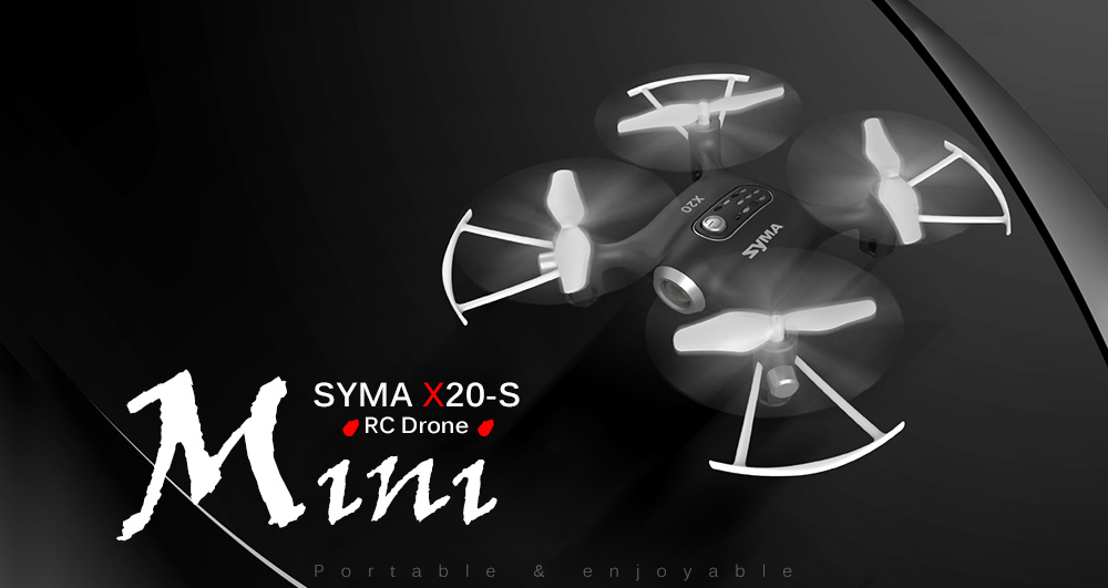 SYMA X20 - S Mini RC Drone RTF G-sensor Mode / 2.4GHz 4CH 6-axis Gyro / One Key Takeoff