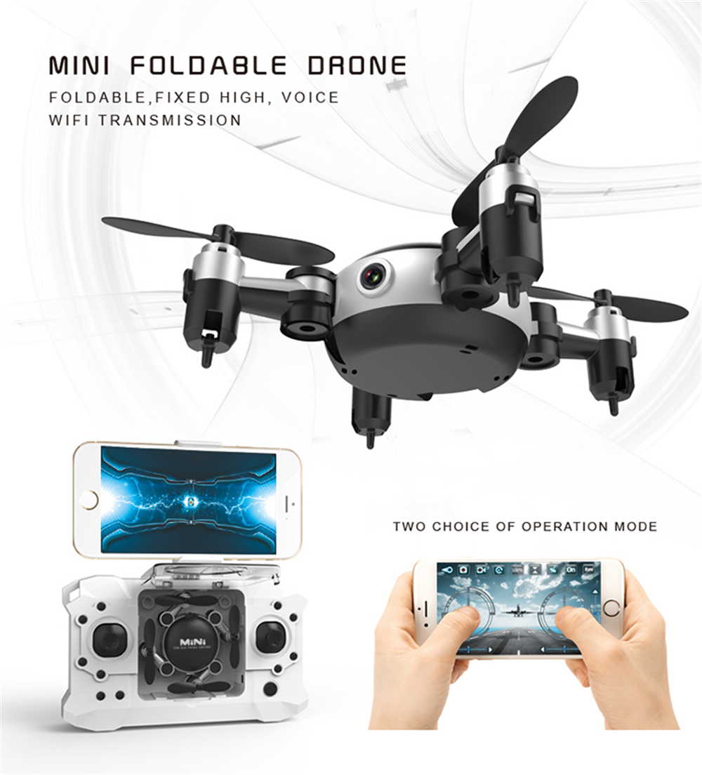 Mini Foldable RC Quadcopter Drone with Camera / 6 Axis Gyro / 360 Degree Roll