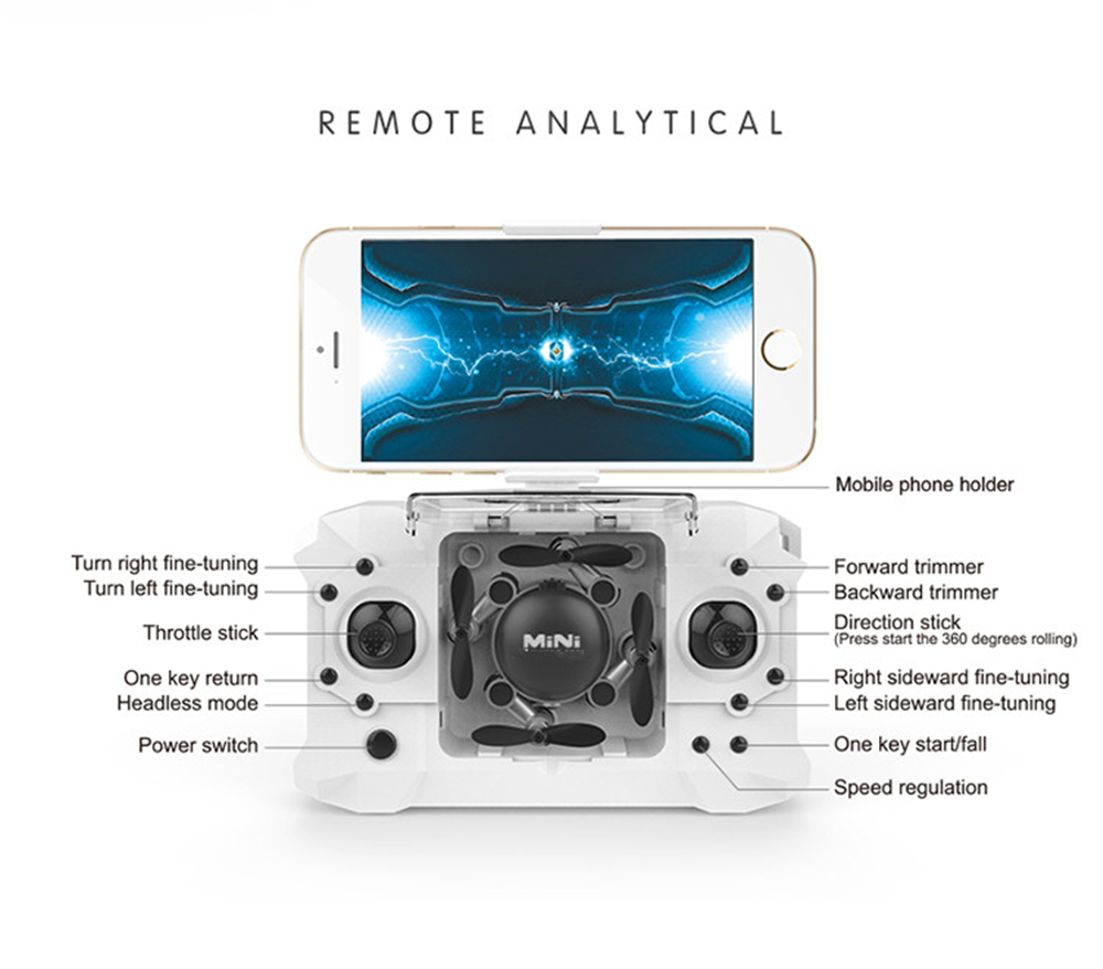 Mini Foldable RC Quadcopter Drone with Camera / 6 Axis Gyro / 360 Degree Roll Mini Foldable RC Quadcopter Drone with Camera / 6 Axis Gyro / 360 Degree Roll