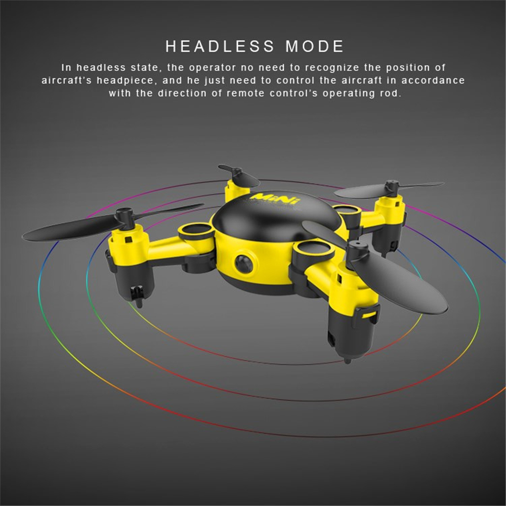 Mini Foldable RC Quadcopter Drone with Camera / 6 Axis Gyro / 360 Degree Roll