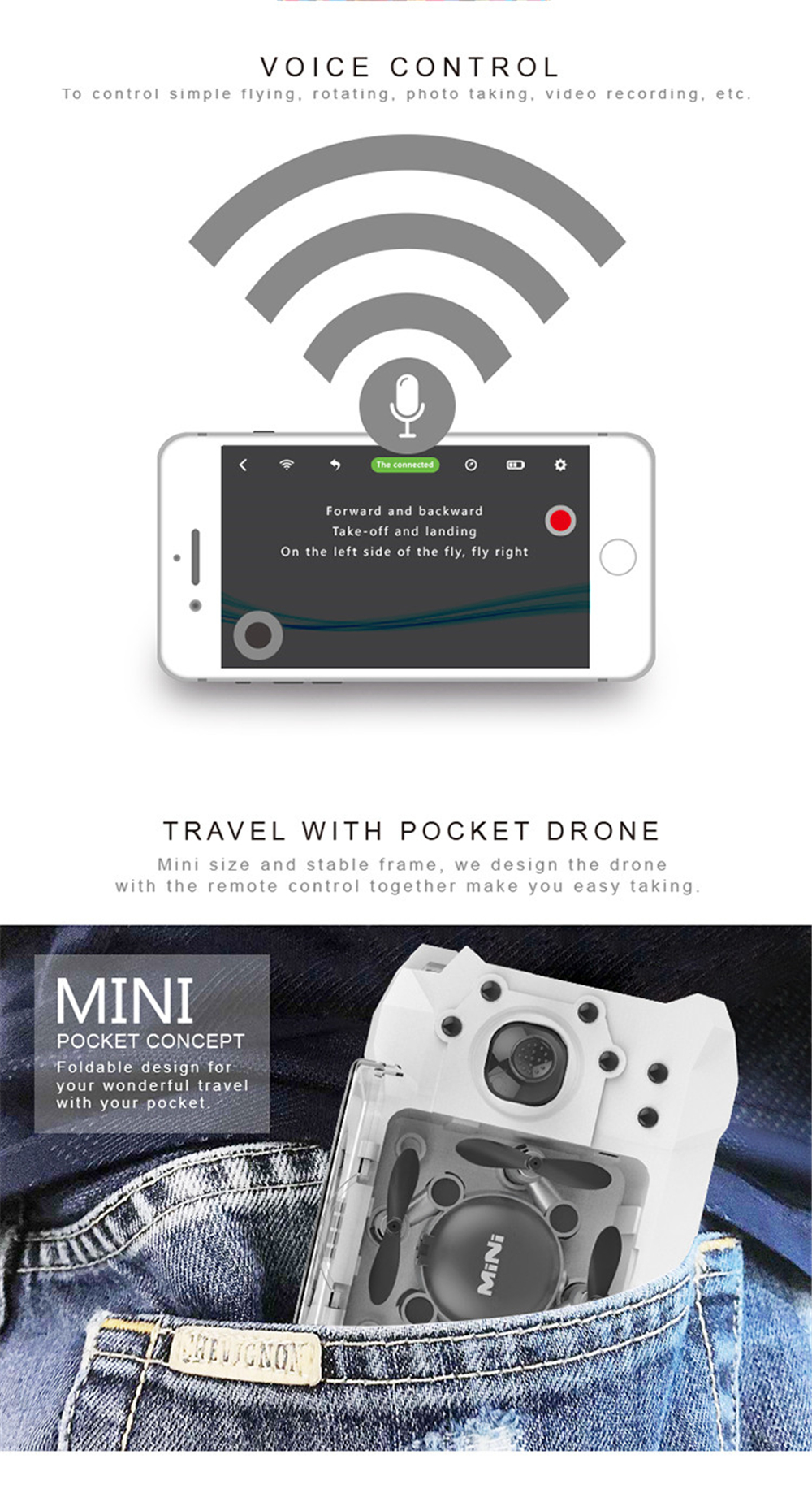 Mini Foldable RC Quadcopter Drone with Camera / 6 Axis Gyro / 360 Degree Roll Mini Foldable RC Quadcopter Drone with Camera / 6 Axis Gyro / 360 Degree Roll
