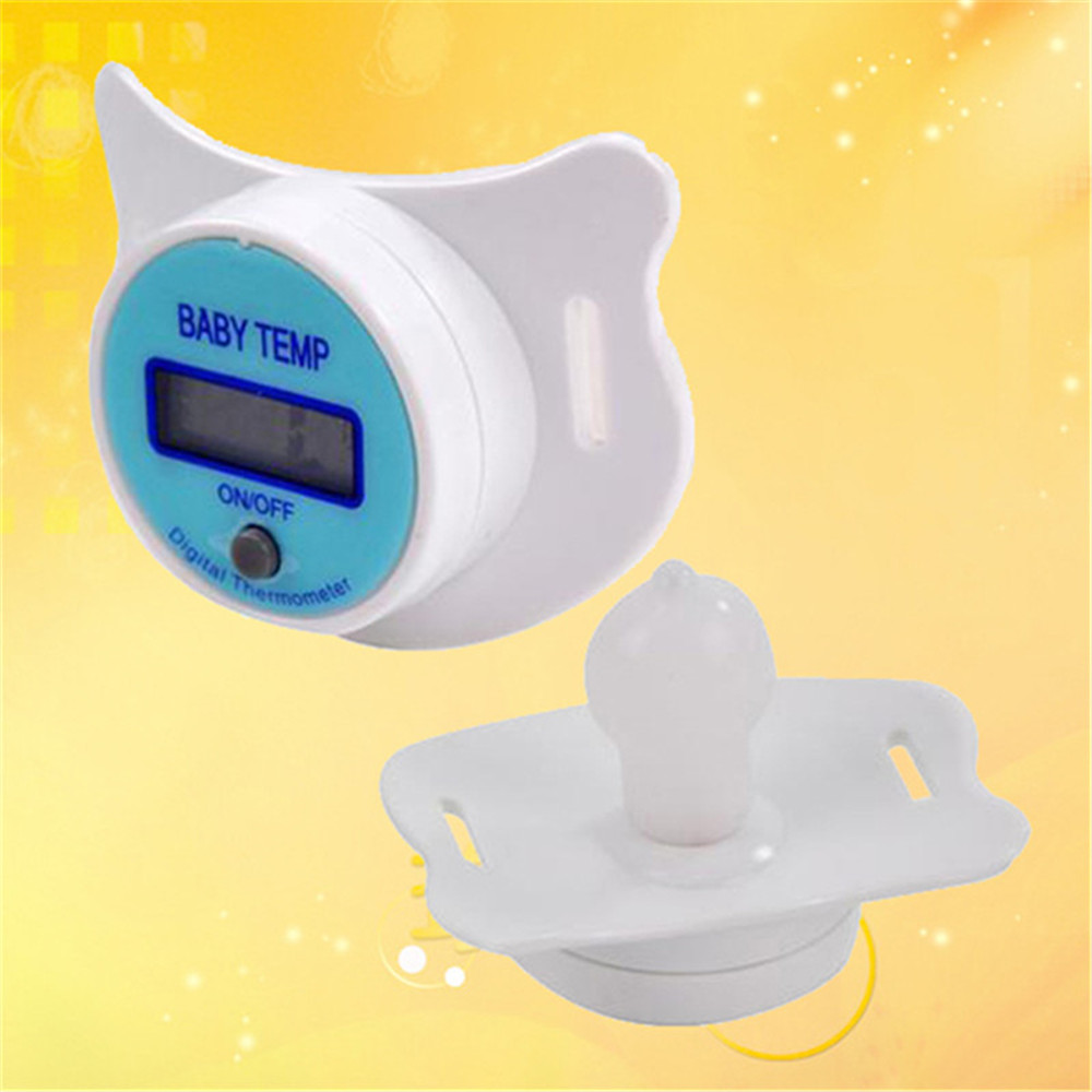 Thermometer Mouth Baby Pacifier Thermometer Portable LCD Digital With Protective Storage Cover Safety Health Thermometer Mouth Baby Pacifier Thermometer Portable LCD Digital With Protective Storage Cover Safety Health