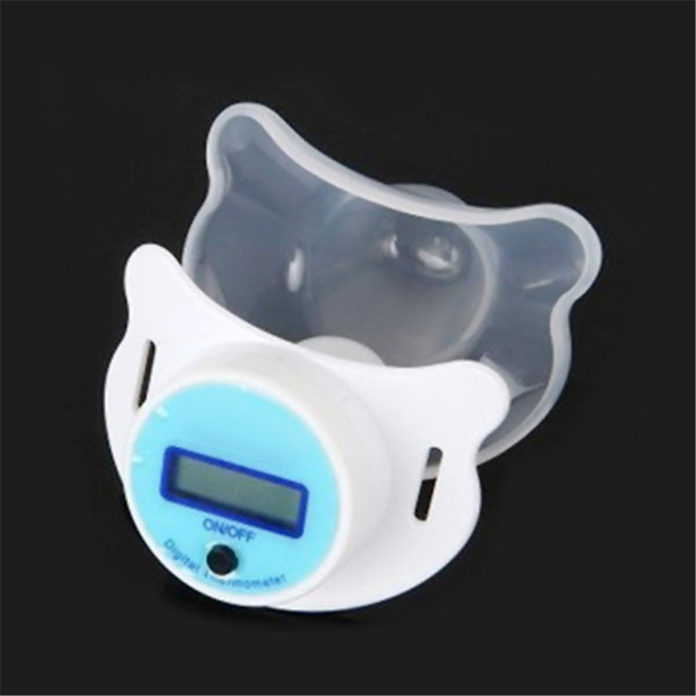 Thermometer Mouth Baby Pacifier Thermometer Portable LCD Digital With Protective Storage Cover Safety Health