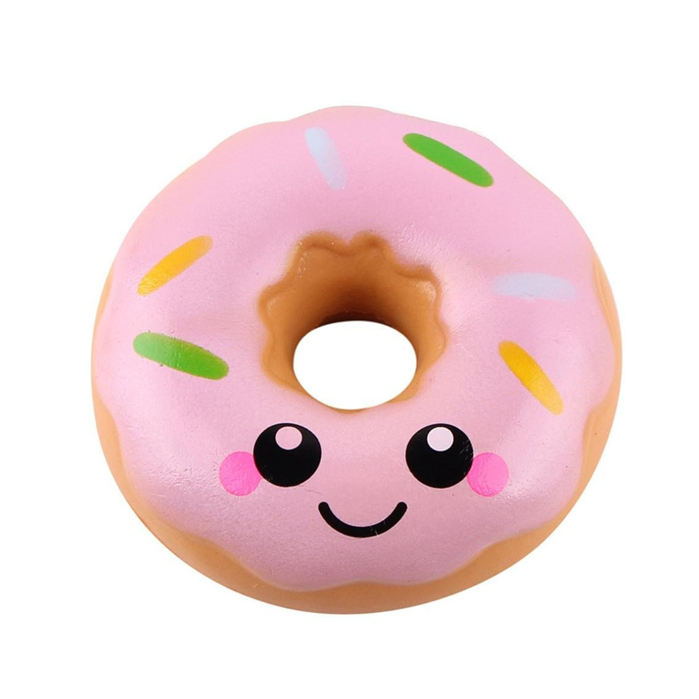 Jumbo Colorful Donuts Soft Squishy Slow Rising Squeeze Kids Toy Gift