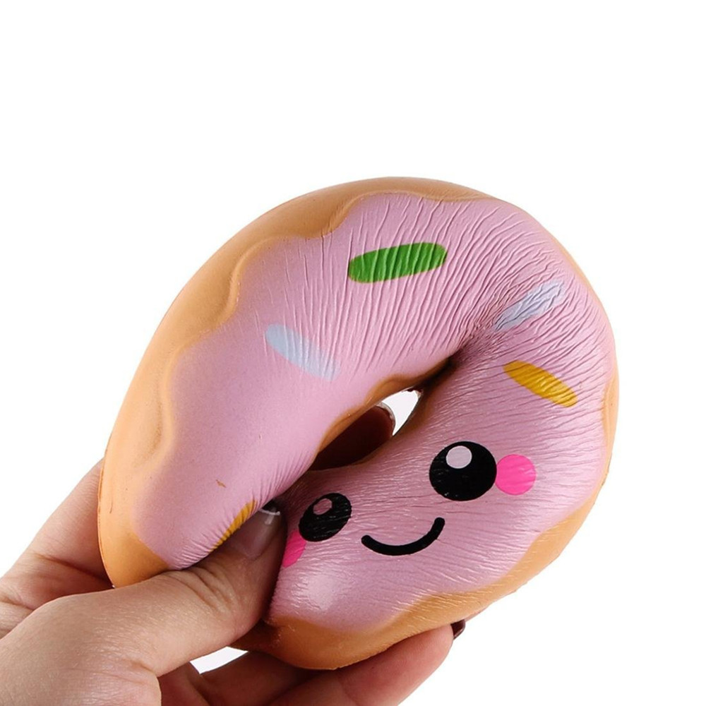Jumbo Colorful Donuts Soft Squishy Slow Rising Squeeze Kids Toy Gift