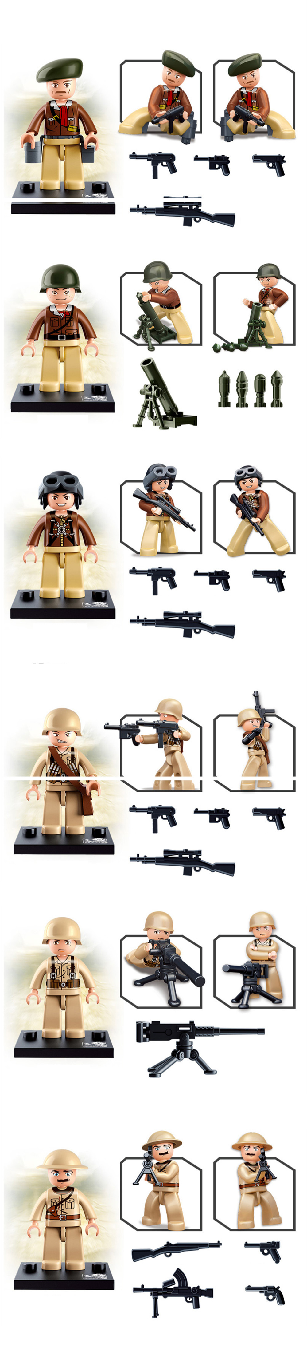 Sluban Building Blocks Educational Kids Toy 12 Models Assorted Army Set Military Toys Sluban Building Blocks Educational Kids Toy 12 Models Assorted Army Set Military Toys