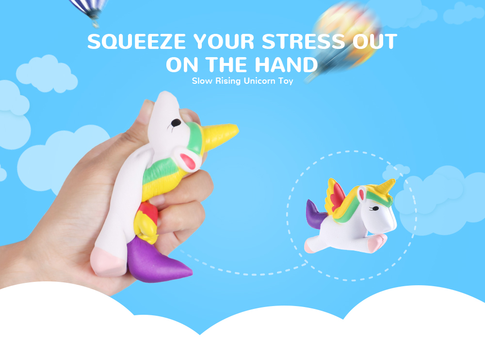 Slow Rising Cream Scented Squeeze Kid Toy Phone Charm Gift for Stress Relief Unicorn