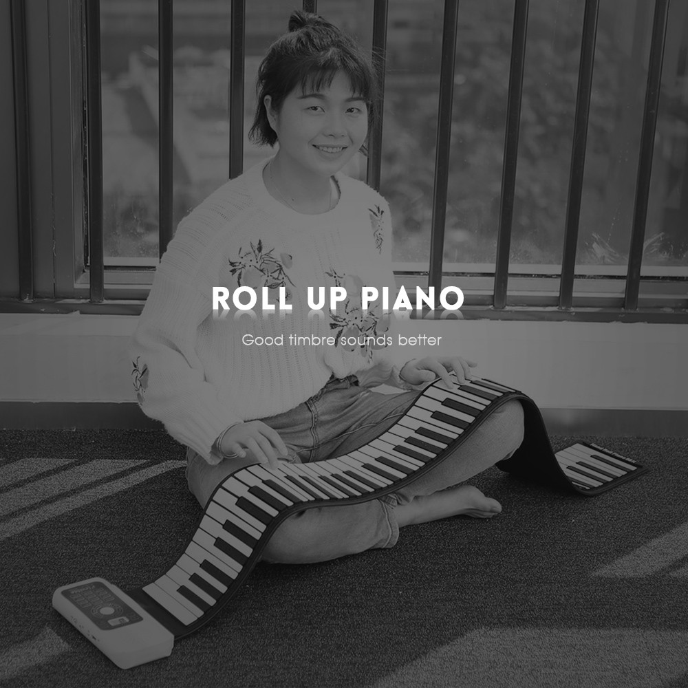 Portable Silicone 88 Keys Hand Roll Up Piano with MIDI Electronic Keyboard Portable Silicone 88 Keys Hand Roll Up Piano with MIDI Electronic Keyboard