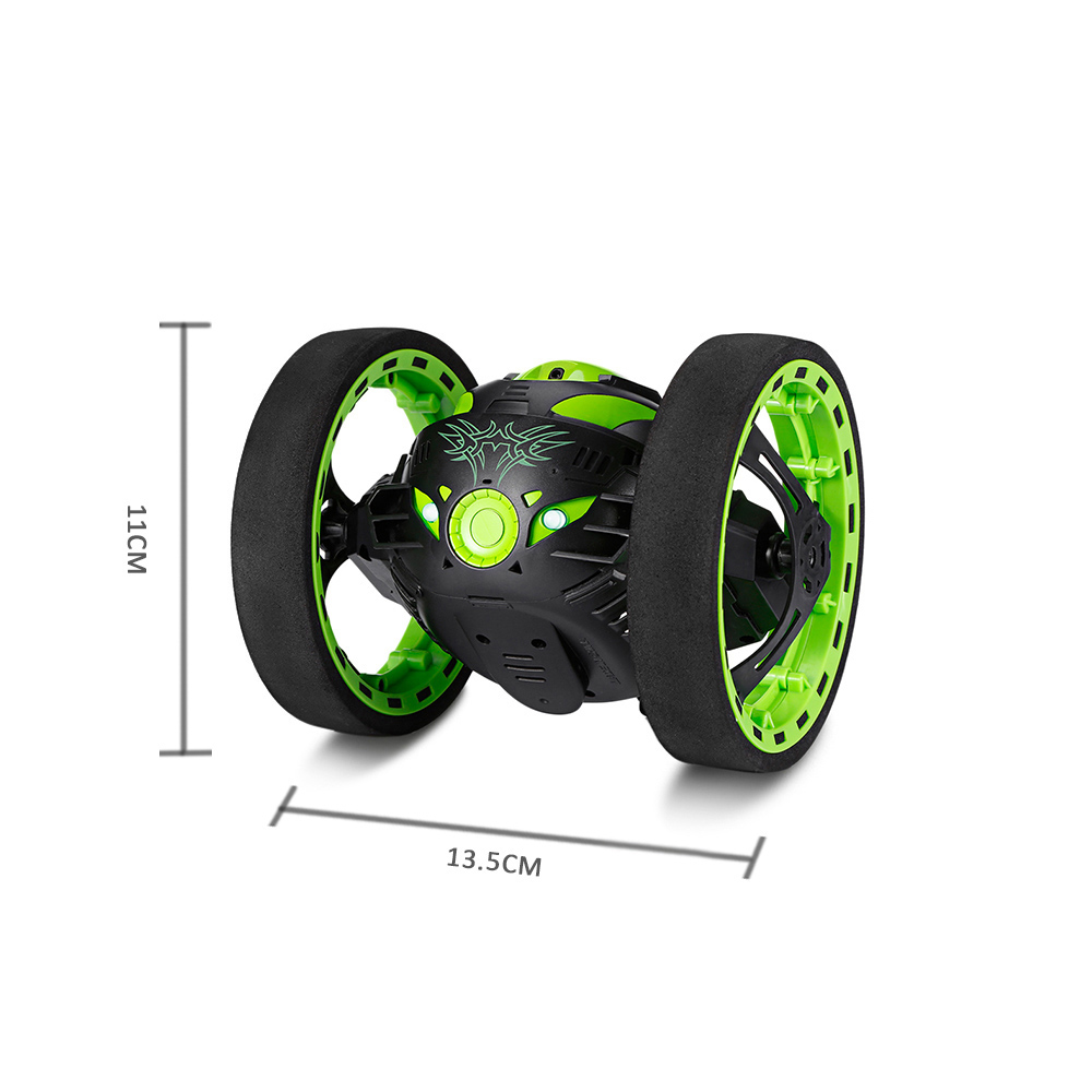 PEG SJ88 2.4GHz Remote Control Bounce Car with Flexible Wheels Rotation LED Light