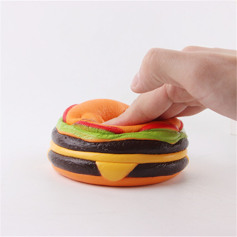 Jumbo Squishy Cat Burger Slow Rising Soft Animal Collection Gift Decor Toy Original Packaging