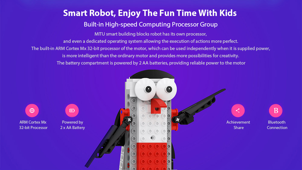 Xiaomi MITU Smart Building Blocks Robot APP Control / Programming / Variety Models Xiaomi MITU Smart Building Blocks Robot APP Control / Programming / Variety Models