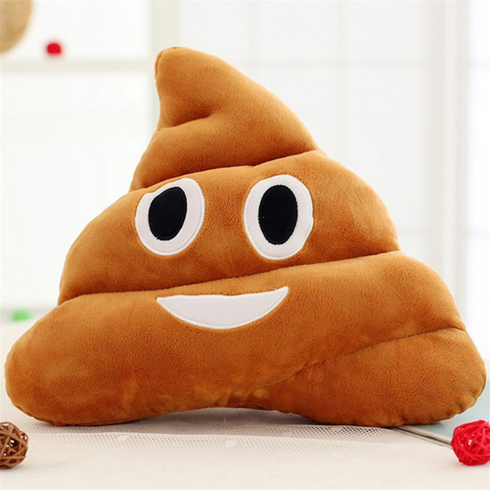 Poop Face Smiley Emoticon Cushion Pillow Stuffed Plush Toy Doll