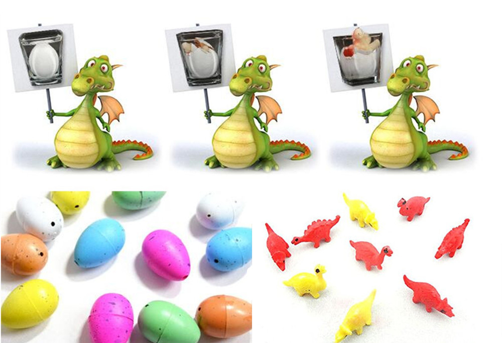 Growing Dinosaur Eggs Hatching Toys Water Kids Educational Novelty 60PCS