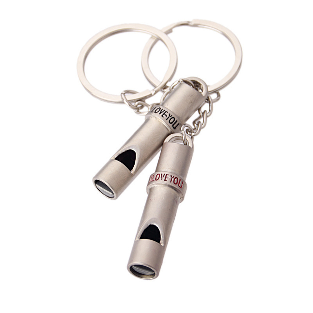 Couples Whistle Key Chain Small Pendant 2PCS Couples Whistle Key Chain Small Pendant 2PCS