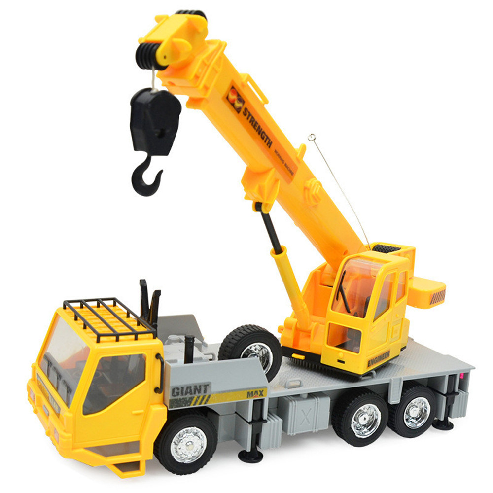 1:24 2.4G 8CH Wireless Remote Controlled Chargeable RC Engineering Vehicles Crane Truck for Kids Toy