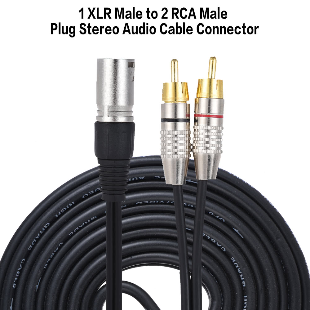 XLR/RCA Microphone Guitar DMX Signal Cable