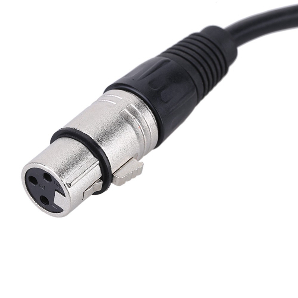 XLR Female Socket to 6.35mm Jack Plug Stereo Audio Cable Cord Wire for Mic Mixer Amplifier Sound Card 5M