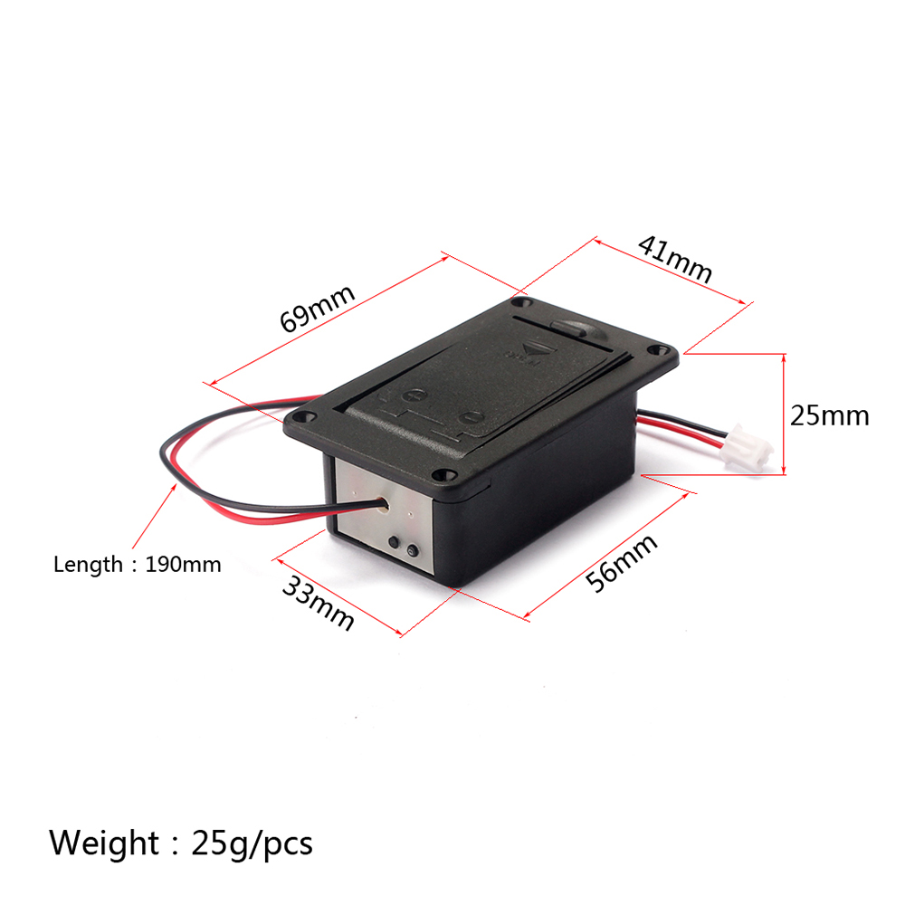 High Quality Black 9V Battery Box Case Cover Holders for Guitar Bass Pickup Replacement Accessory High Quality Black 9V Battery Box Case Cover Holders for Guitar Bass Pickup Replacement Accessory