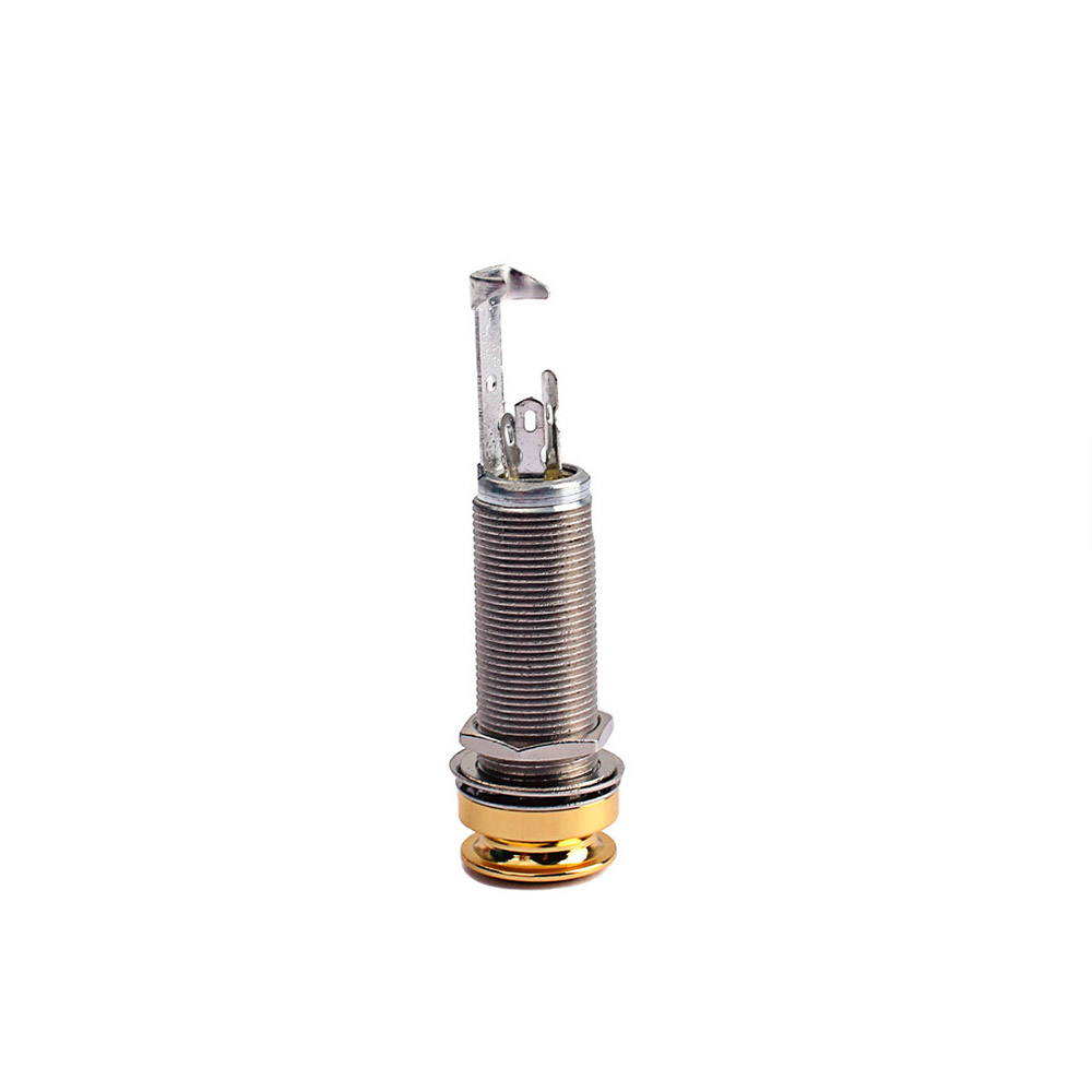 6.35mm 1/4 Inch Copper Material Guitar Endpin Stereo Output End Pin Jack Socket Plug 6.35mm 1/4 Inch Copper Material Guitar Endpin Stereo Output End Pin Jack Socket Plug