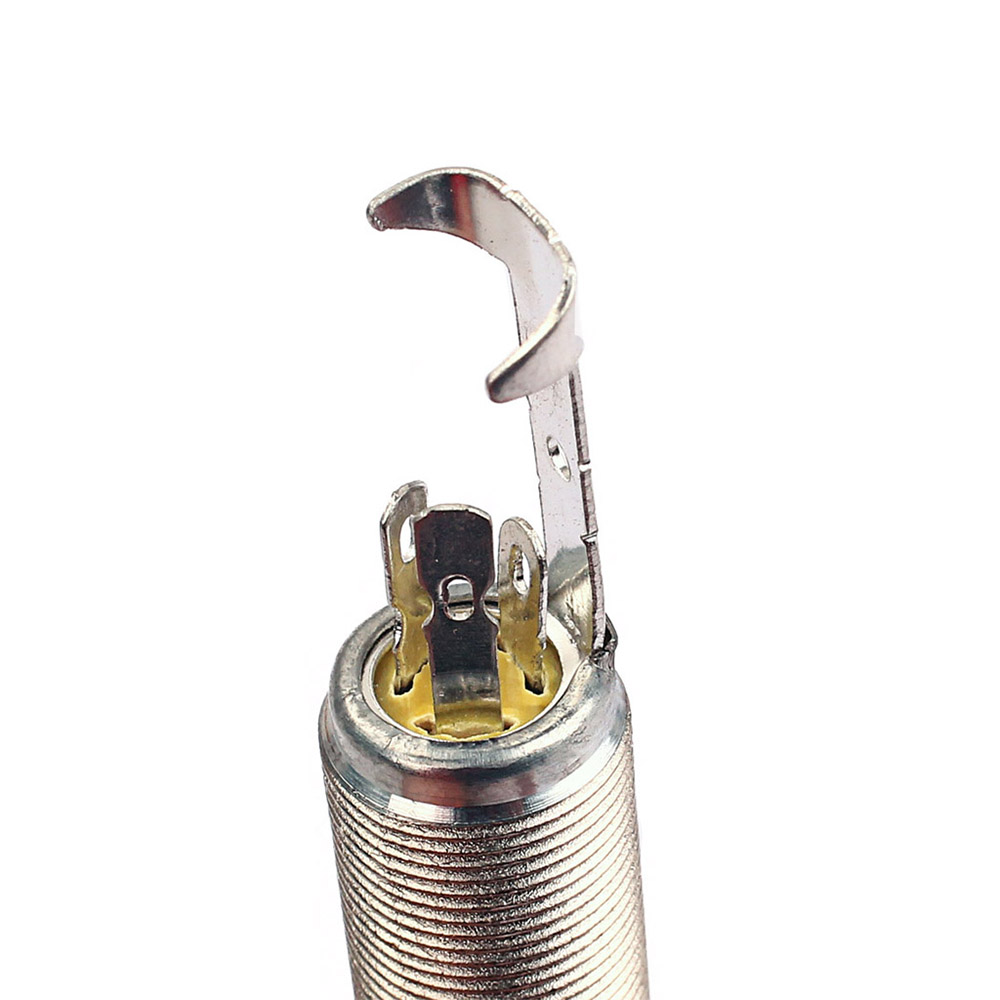 6.35mm 1/4 Inch Copper Material Guitar Endpin Stereo Output End Pin Jack Socket Plug 6.35mm 1/4 Inch Copper Material Guitar Endpin Stereo Output End Pin Jack Socket Plug