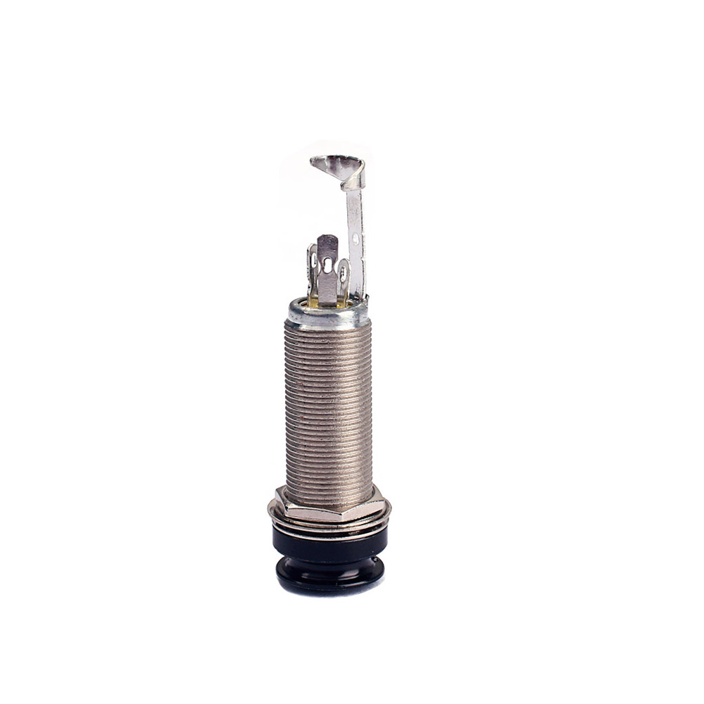 6.35mm 1/4 Inch Copper Material Guitar Endpin Stereo Output End Pin Jack Socket Plug 6.35mm 1/4 Inch Copper Material Guitar Endpin Stereo Output End Pin Jack Socket Plug