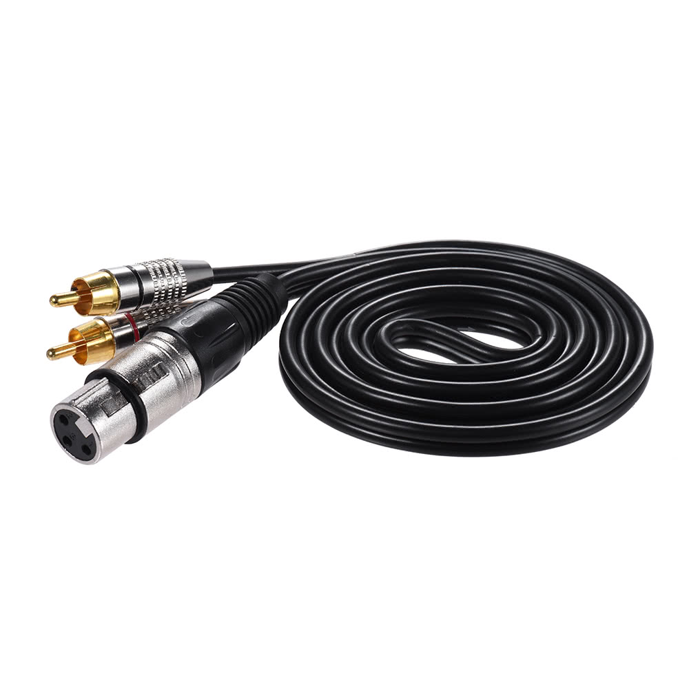 Double RCA double row XLR/RCA microphone guitar line 3 m. Double RCA double row XLR/RCA microphone guitar line 3 m.